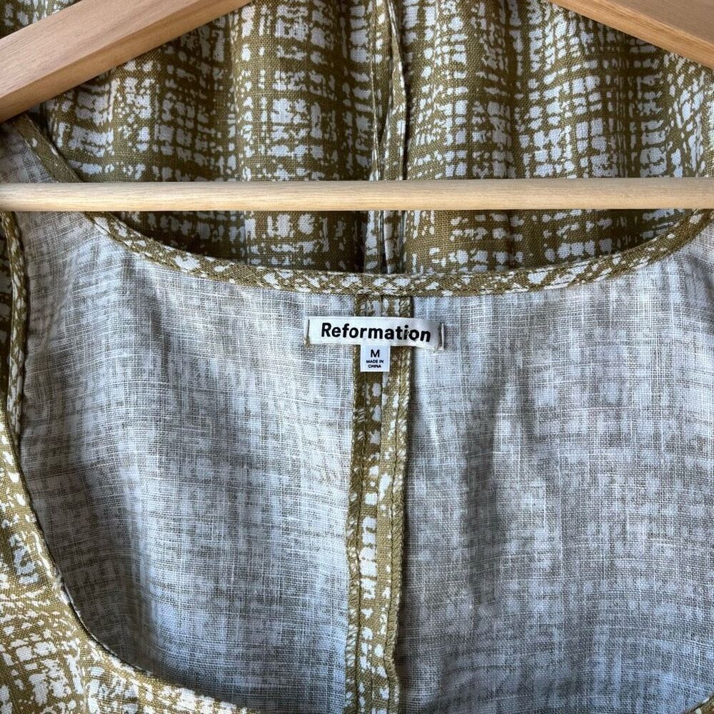 Reformation Olive and White Skirt Set - Picture 5 of 11